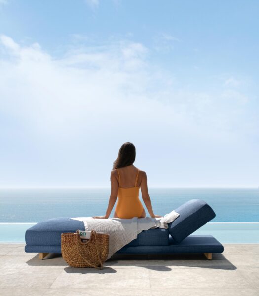 Итальянский шезлонг Argo//Wood Sunbed от Talenti