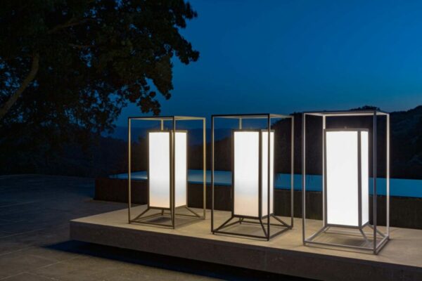 Итальянский напольный торшер CleoSoft//Alu Lantern H90 3