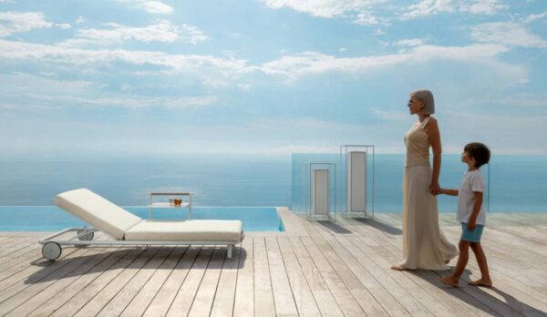 Итальянский шезлонг Coral Sunbed 3