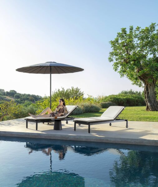 Итальянская шезлонг Dolcevita//Alu Sunbed от Talenti