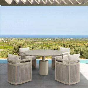 Итальянский стул Edwin//Alu Dining Armchair от Talenti
