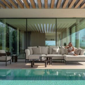 Итальянское кресло Flow Lounge Armchair от Talenti