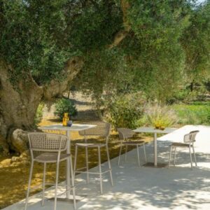 Итальянский стул Moon//Alu Dining Armchair от Talenti