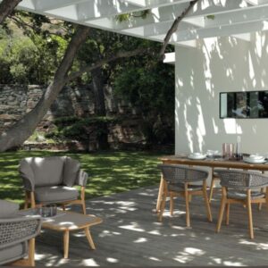 Итальянский стол Moon//Teak 200×100 Dining Table от Talenti