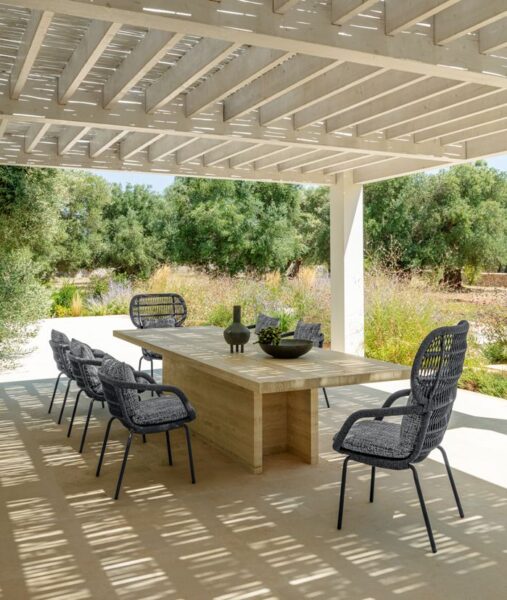 Итальянский стул Panama Dining Armchair hight backrest 2