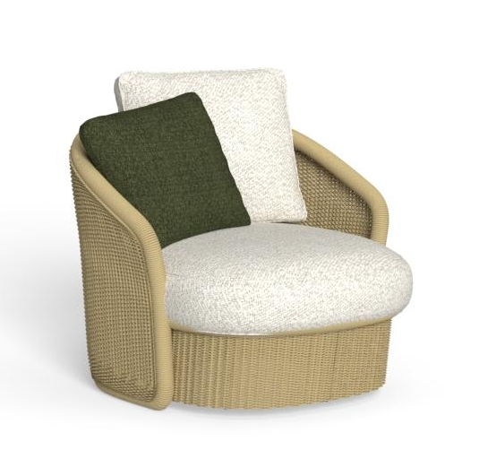 Итальянское кресло Nido Swivel Living Armchair от Talenti