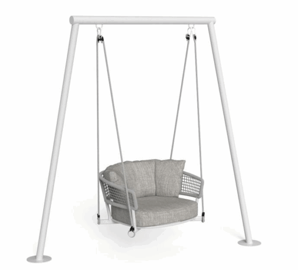 Итальянское кресло Moon//Alu Swing Armchair от Talenti