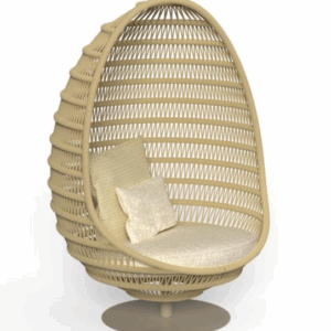 Итальянское кресло Panama Egg chair with base от Talenti