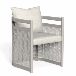 Итальянский стул Edwin//Alu Dining Armchair от Talenti