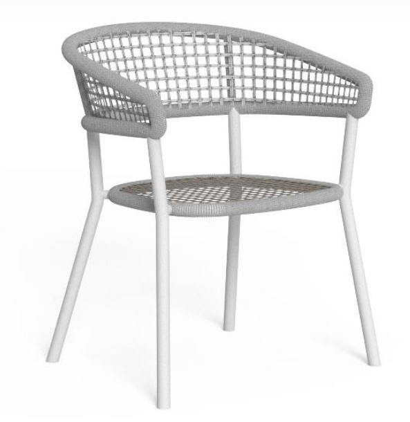 Итальянский стул Moon//Alu Dining Armchair от Talenti