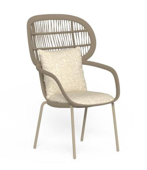 Итальянский стул Panama Dining Armchair hight backrest от Talenti