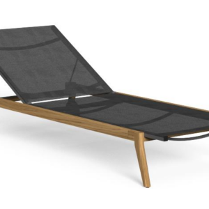 Итальянский шезлонг Moon//Teak Sunbed от Talenti