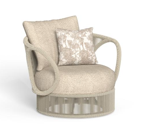 Итальянское кресло Karen Swivel Living Armchair от Talenti