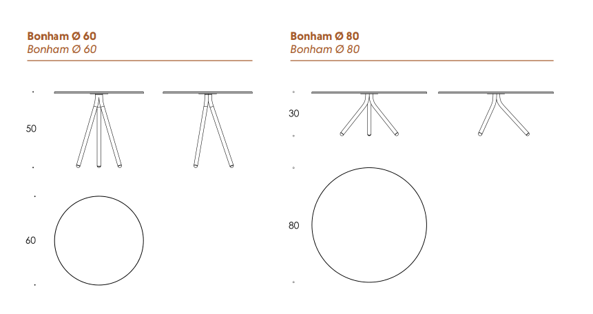 Итальянский столик Bonham от Busnelli