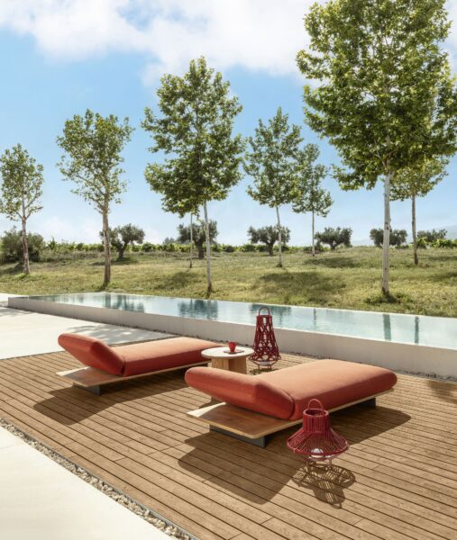 Итальянский шезлонг Venice Double sunbed 3