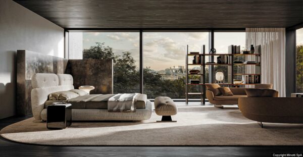 Итальянская кровать Libra от Minotti