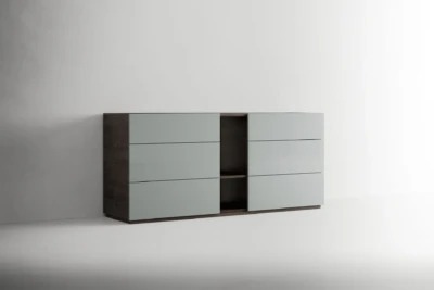 Итальянский комод Comò a 6 cassetti con vano a giorno