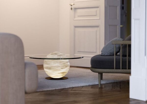 Дизайнерская столик SOLARIS от United Alabaster (Испания)