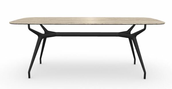 Обеденный стол Arkos shaped 180cm  Travertino 6