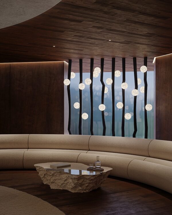 Дизайнерский напольный торшер .flame 4