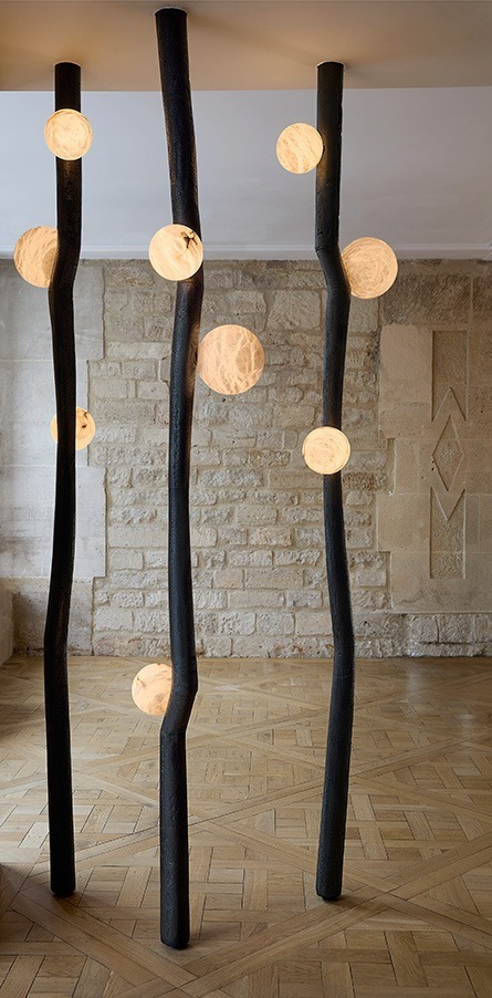 Дизайнерский напольный торшер .flame 3