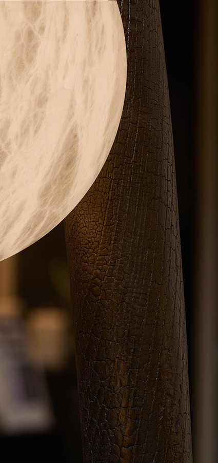 Дизайнерский напольный торшер .flame 2