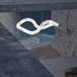 Дизайнерский подвесной светильник .infinity vague от Alain Ellouz (Париж)