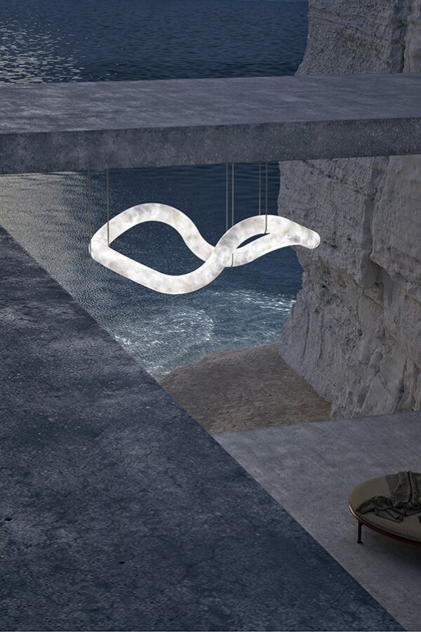 Дизайнерский подвесной светильник .infinity vague от Alain Ellouz (Париж)