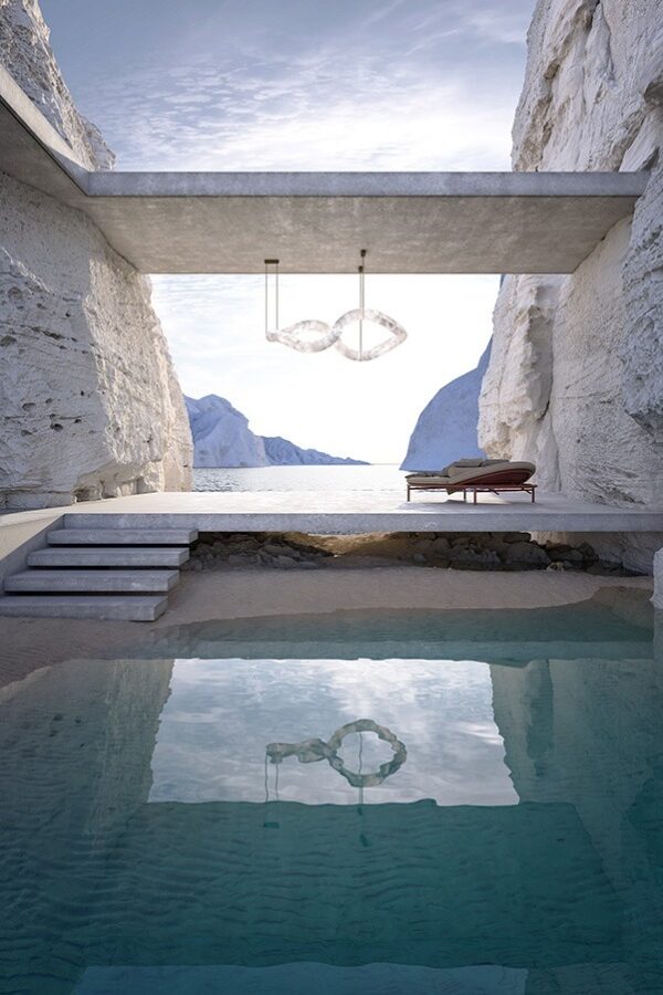 Дизайнерский подвесной светильник .infinity illusion от Alain Ellouz (Париж)