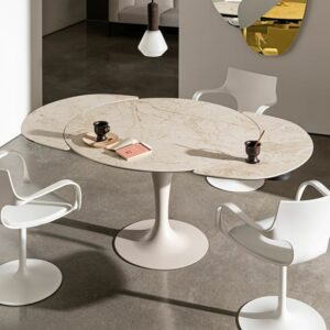 Круглый Итальянский стол Tavolo Flûte  раскладной 120см 1