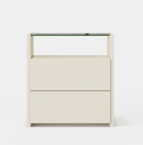 Дизайнерская прикроватная тумбочка Kugha Bedside Table with 2 Drawers от Evanyrouse (Португалия)