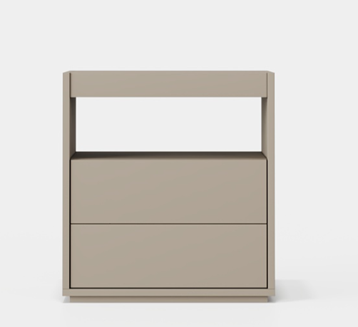 Дизайнерская прикроватная тумбочка Hilay 2 Drawer Bedside Table от Evanyrouse (Португалия)