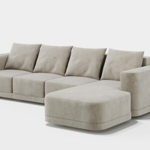 Дизайнерский диван Rocco 3 + Right Chaise 2