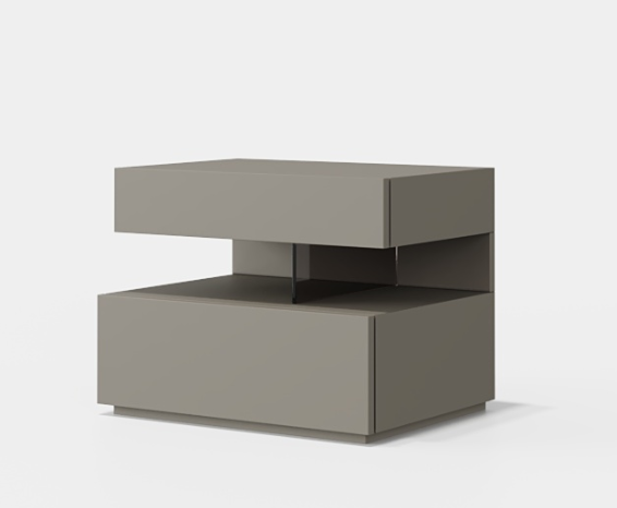 Дизайнерская прикроватная тумбочка Opal 2 Drawer Bedside Table 2