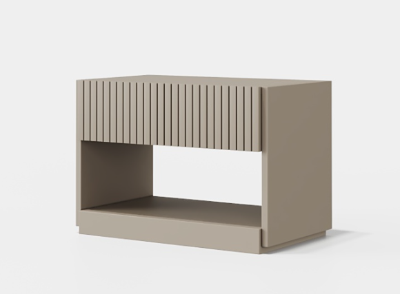 Дизайнерская прикроватная тумбочка Rubi 1 Drawer Bedside Table 2