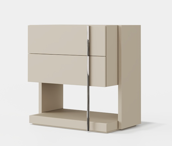 Дизайнерская прикроватная тумбочка Ellender 2 Drawer Bedside Table 2