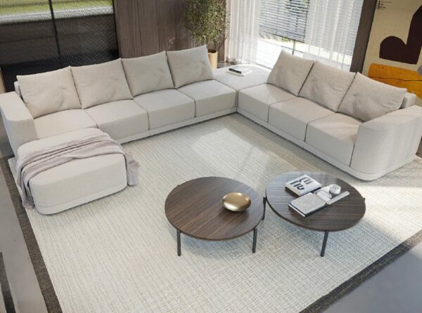 Дизайнерский диван Rocco 3 + Right Chaise 3