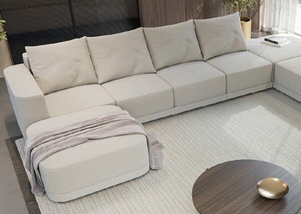 Дизайнерский диван Rocco 3 + Left Chaise 3