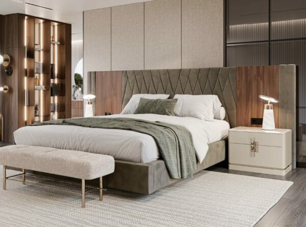 Дизайнерская кровать Batha III Bed Suspended Base 4