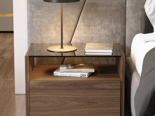 Дизайнерская прикроватная тумбочка Kugha 1 Drawer Bedside Table 3