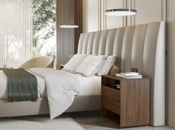 Дизайнерская прикроватная тумбочка Selli 2 Drawer Bedside Table 3