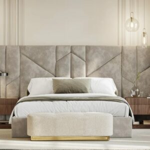 Дизайнерская прикроватная тумбочка Rubi 2 Drawer Bedside Table 4