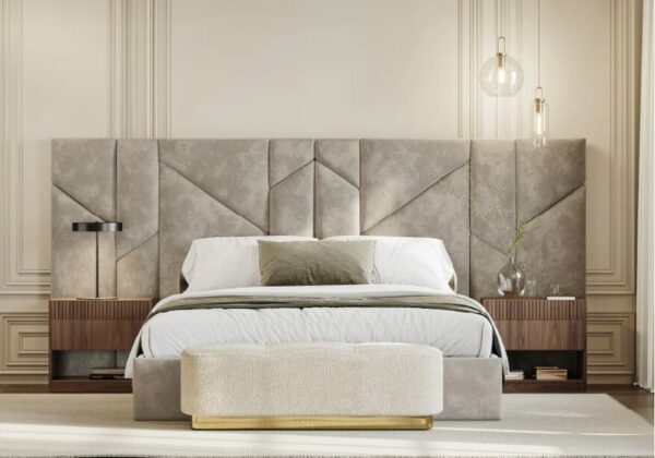 Дизайнерская прикроватная тумбочка Rubi 2 Drawer Bedside Table 4