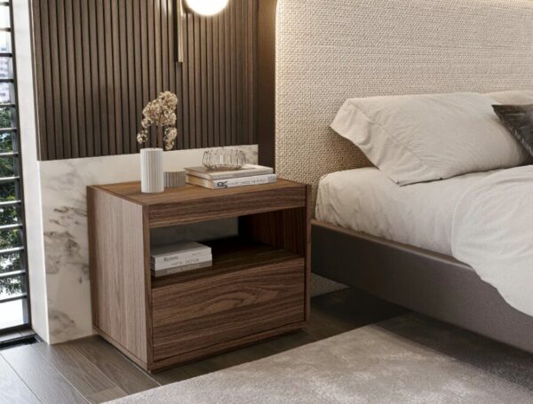 Дизайнерская прикроватная тумбочка Hilay 2 Drawer Bedside Table 3