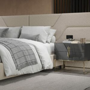 Дизайнерская прикроватная тумбочка Dharmi 2 Drawer Bedside Table 4