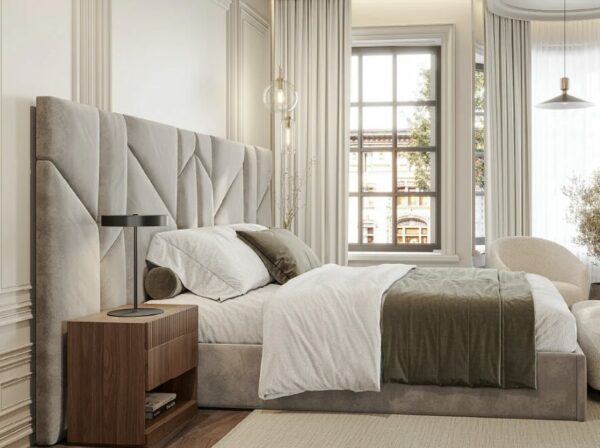 Дизайнерская кровать Vercelli III Bed with Closed Base 3