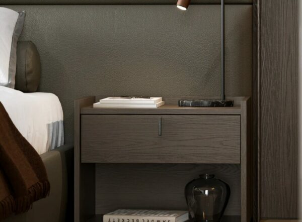 Дизайнерская прикроватная тумбочка Colline 2 Drawer Bedside Table 3