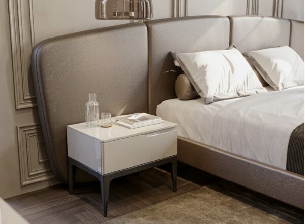 Дизайнерская прикроватная тумбочка Guzi Single Drawer Bedside Table 3