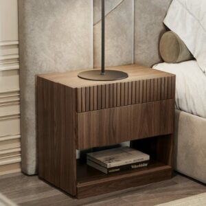 Дизайнерская прикроватная тумбочка Rubi 2 Drawer Bedside Table 3