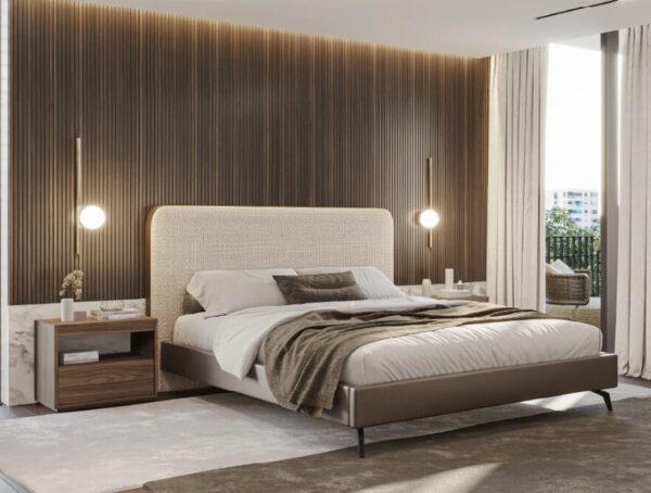 Дизайнерская прикроватная тумбочка Hilay 2 Drawer Bedside Table 2